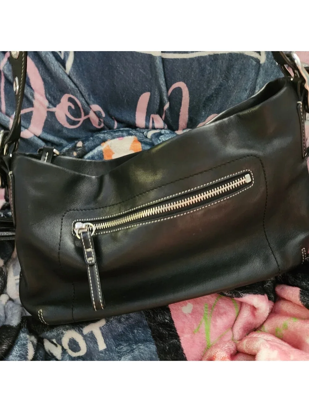 Coach Legacy East West Hobo 1417 Black Glove Tanned Leather Shoulder Bag Tassel